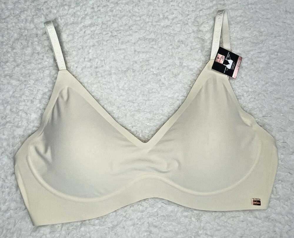 New Danskin Gel Bonded Lounge Bra Removable Pads No-Show Beige XL(36D-40B) NWT - Picture 4 of 16